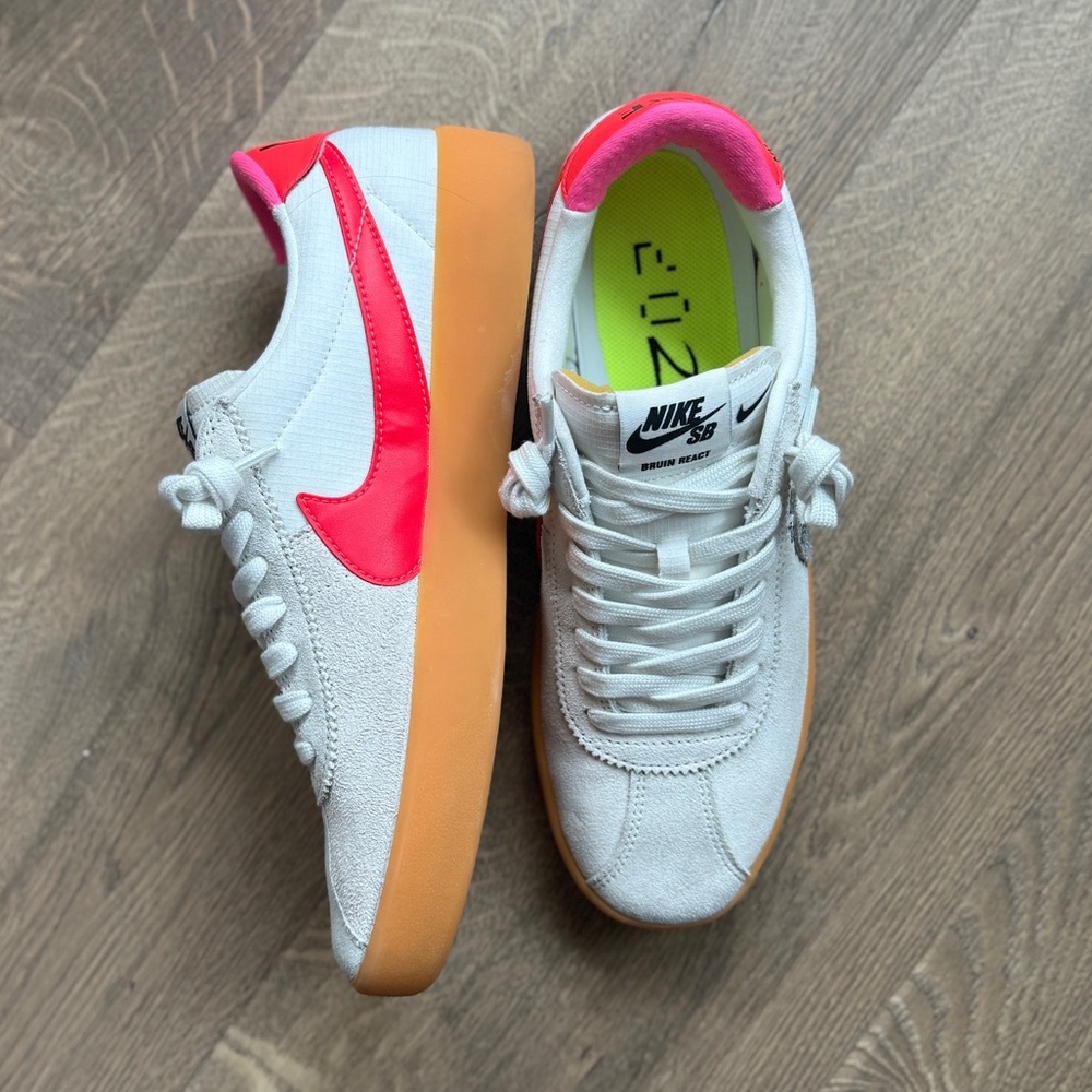 Nike Bruin React SB Rawdacious Summit White Gum CV5980-101 Men 9, Woman 10.5 - Picture 6 of 10